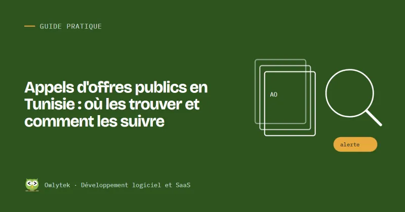 Illustration : plusieurs sources d'appels d'offres réunies dans une veille avec alertes